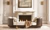 Fabric Double-Arm Daybed