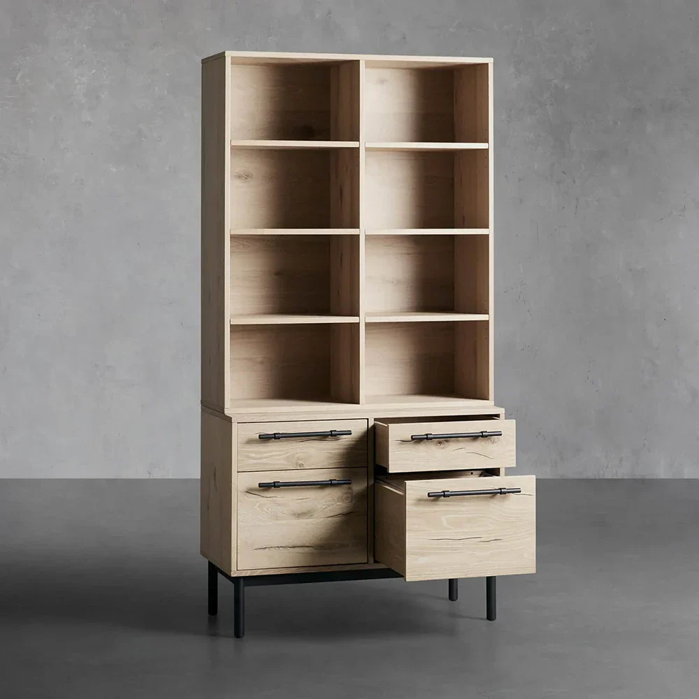 Single Bookcase with File Base