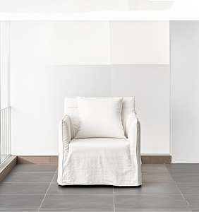 Japanese-style linen fabric simple sofa