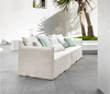 Japanese-style linen fabric simple sofa
