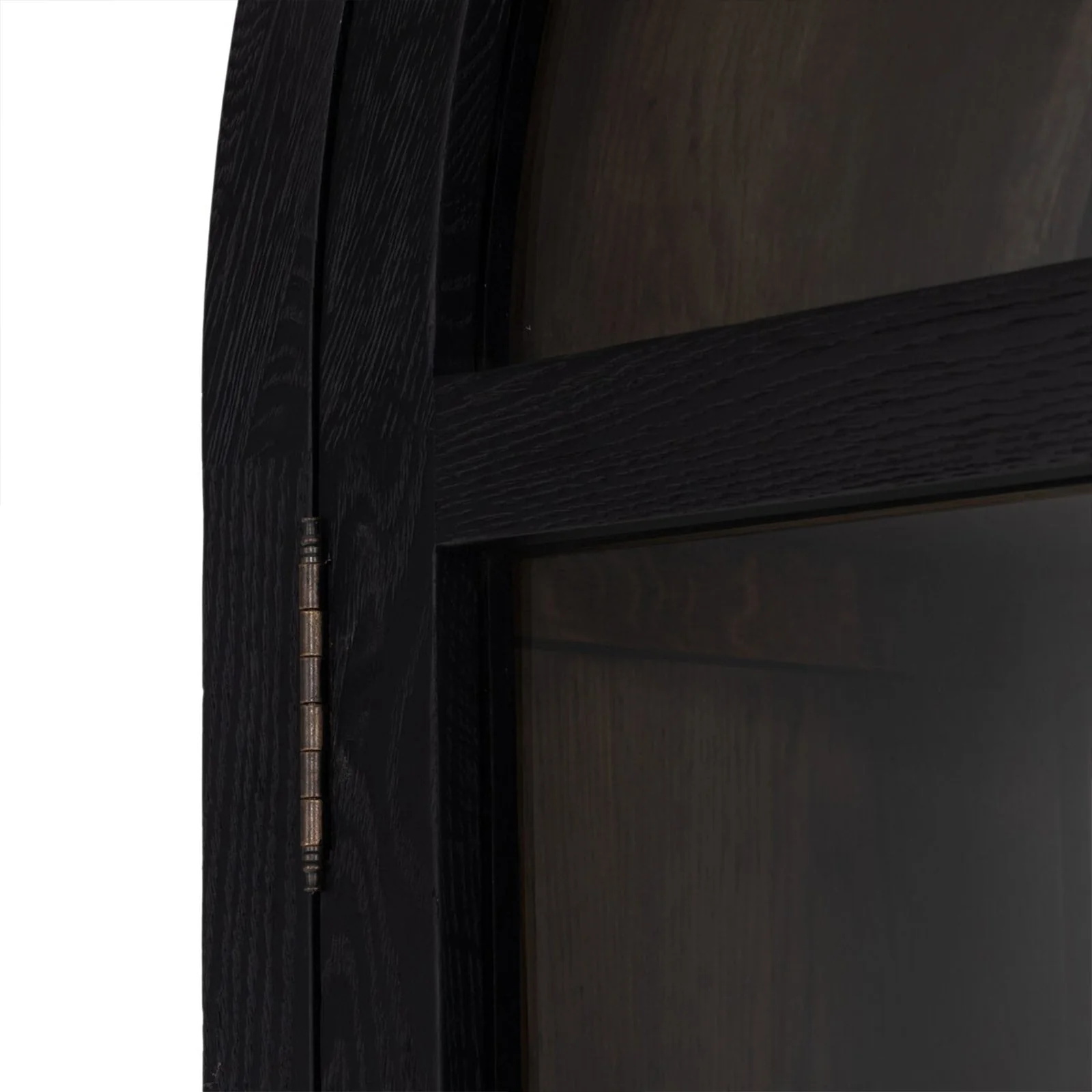 Oak Arch - top Glass - door Bookcase