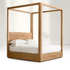 Wood Canopy Bed