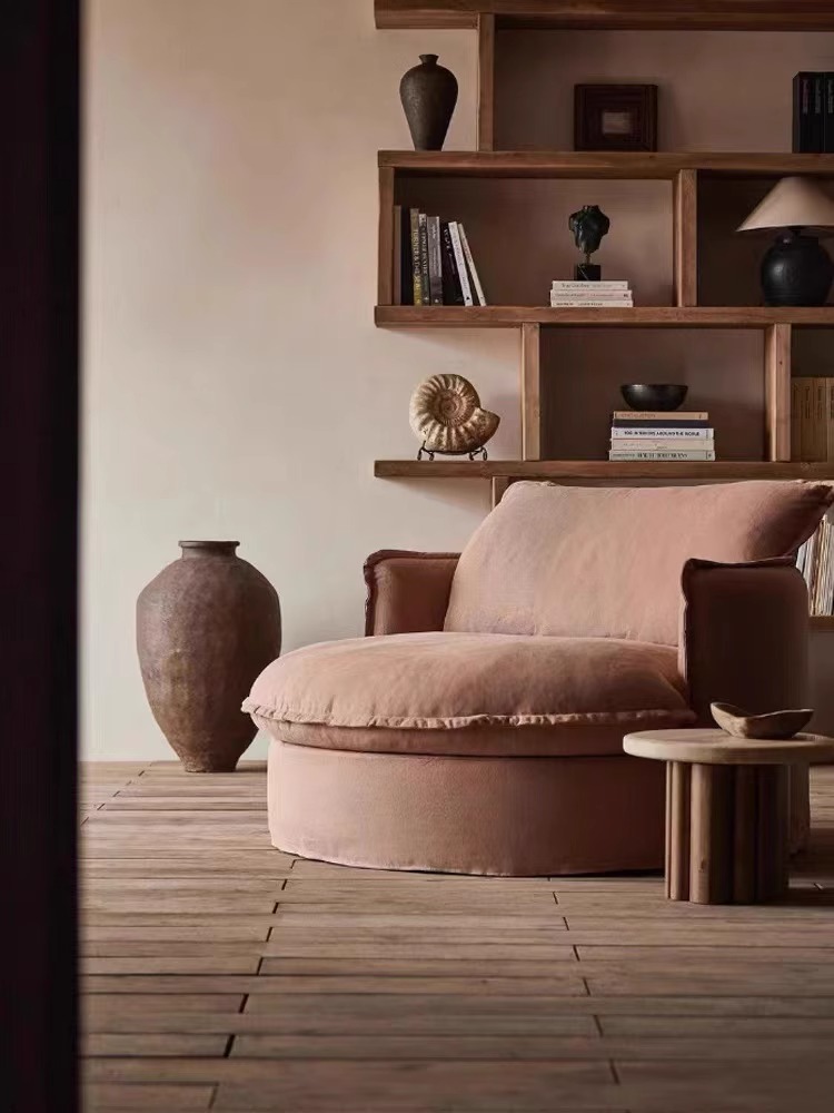 Detachable And Washable Round Single Sofa