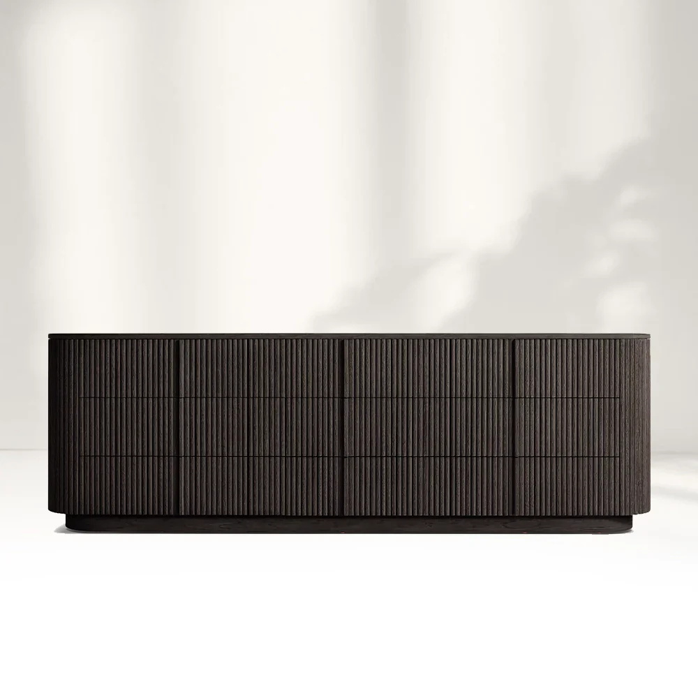 Modern Sideboard 9-Drawer Dresser