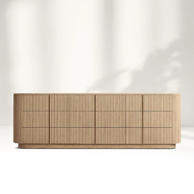 Modern Sideboard 9-Drawer Dresser
