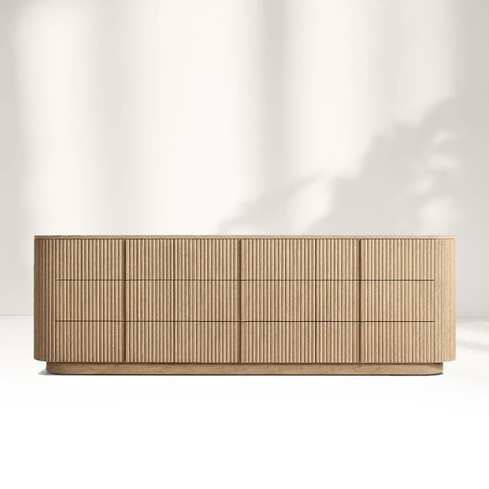 Modern Sideboard 9-Drawer Dresser