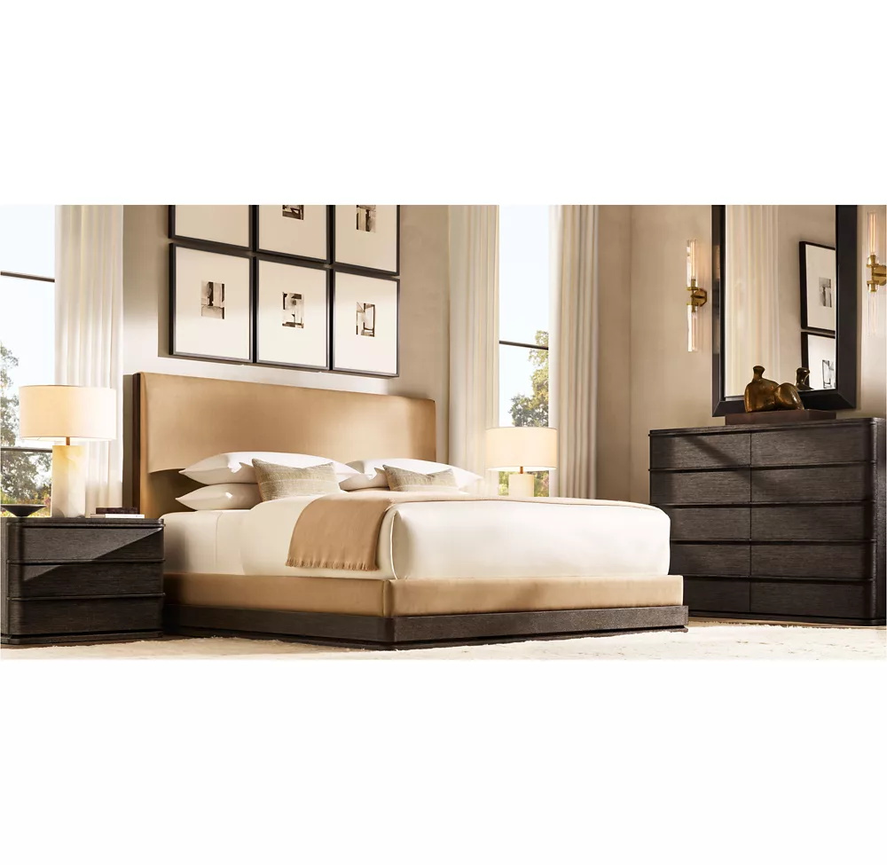 Fabric Panel Double Bed