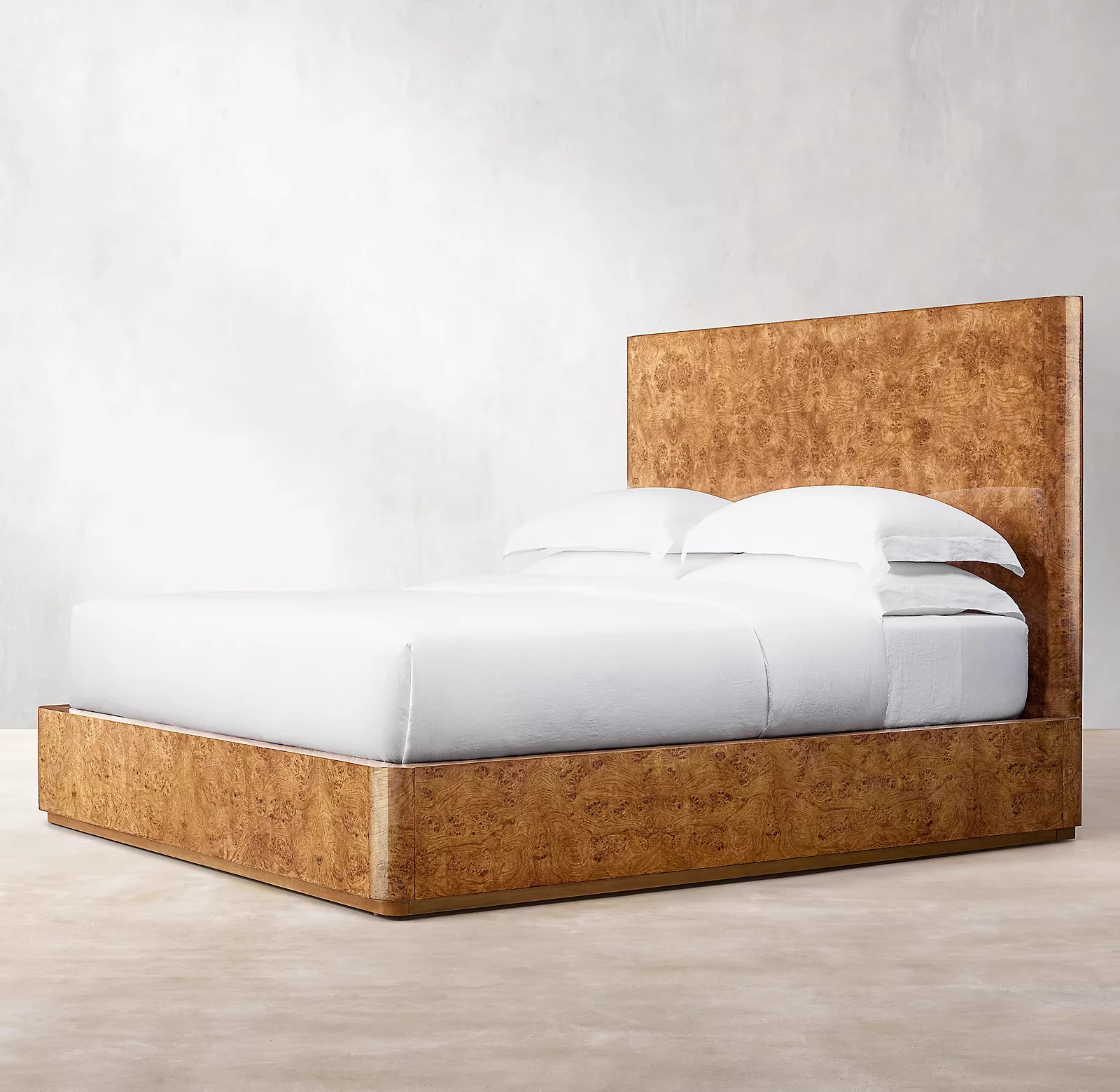 American Country Tree Bark Double Bed