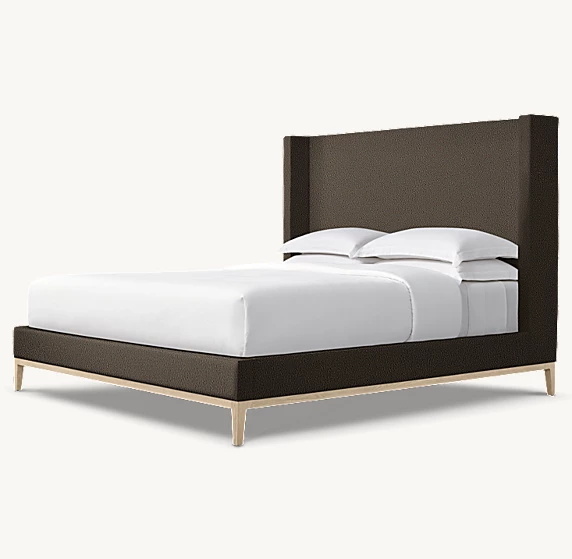  Fabric Shelter Platform Bed - Oak Base