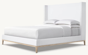  Fabric Shelter Platform Bed - Oak Base