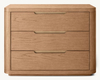 Solid Wood Rounded-edge Nightstand
