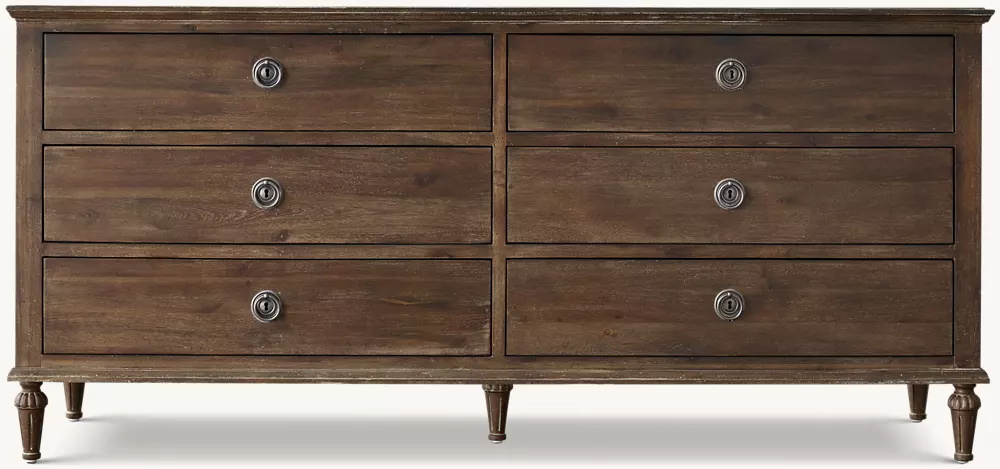 Oak Six-drawer Cabinet