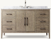 French Contemporary Single Extra-wide Vanity