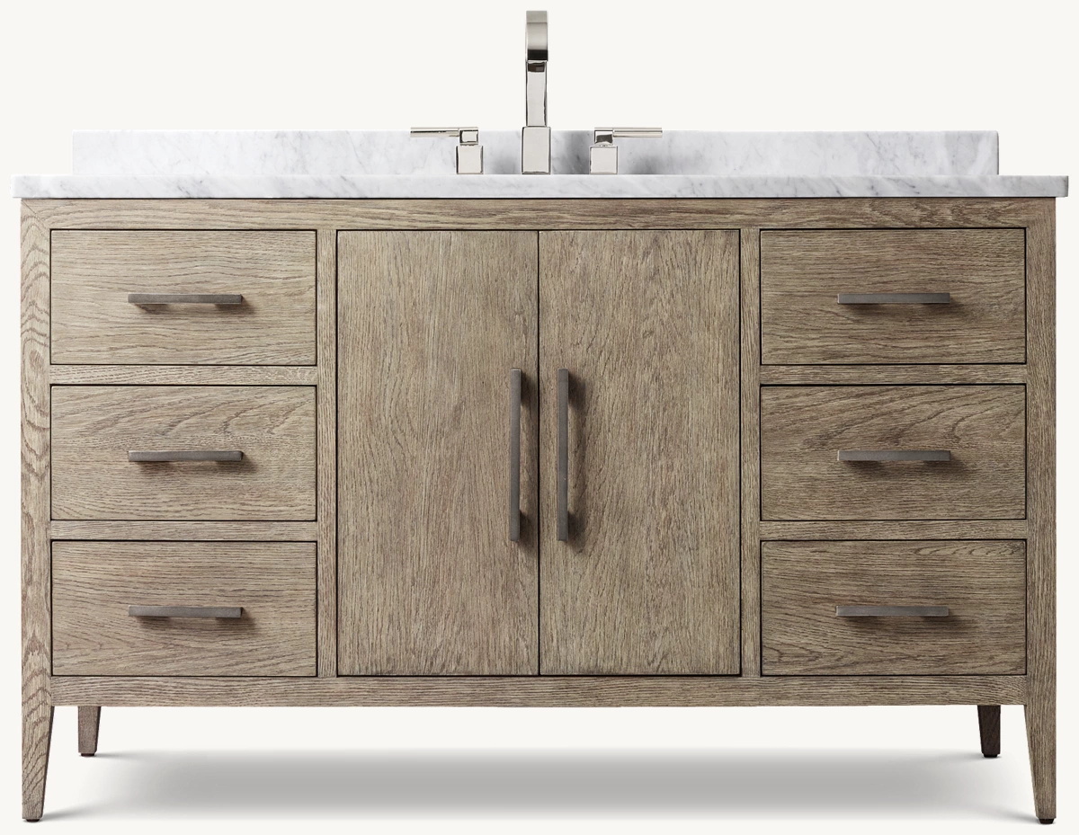 French Contemporary Single Extra-wide Vanity