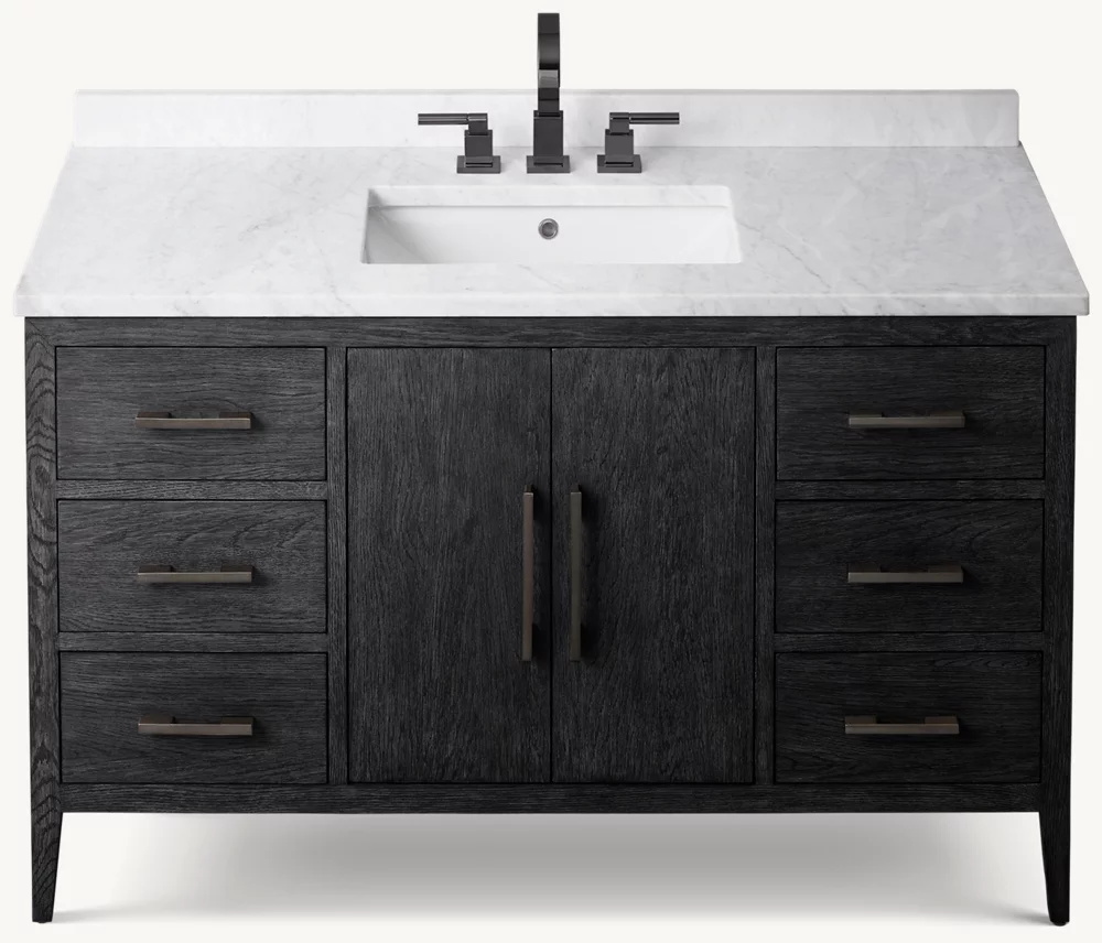 French Contemporary Single Extra-wide Vanity