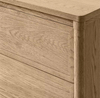 Patterned White Oak Six-Drawer Chest