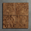 Luxury Burl Wood And Leather Night Table 