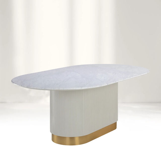 Finnley SleekMarble Oval Table