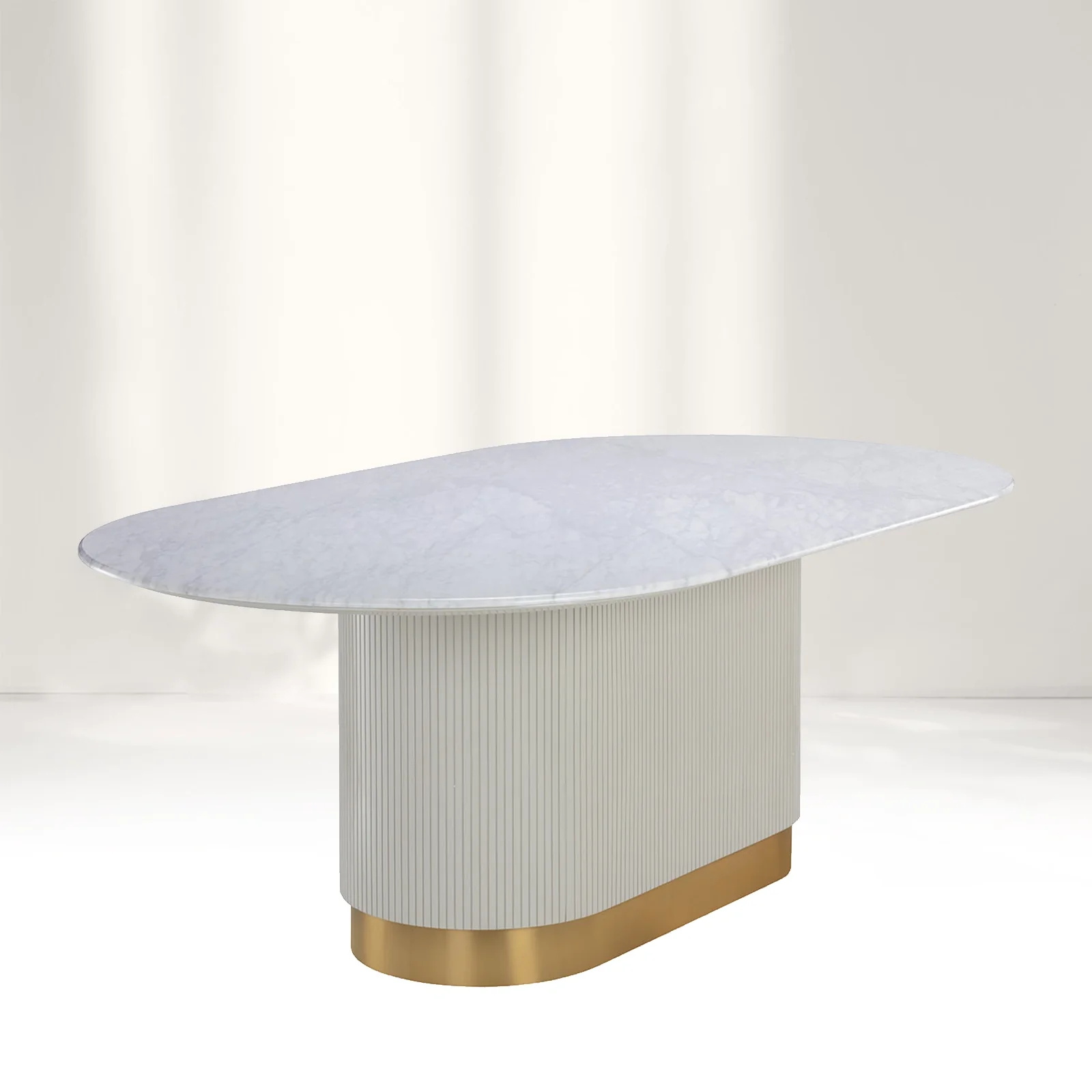 Finnley SleekMarble Oval Table