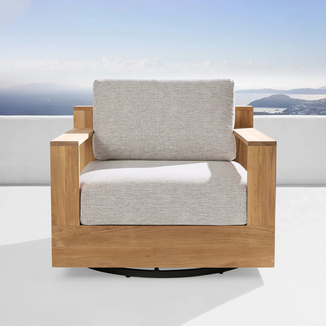 Outdoor Teak Swivel Chair