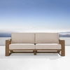 Outdoor Teak Sofa In Weathered Fawn