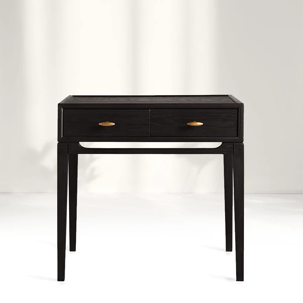 Simple Two-pull Bedside Table