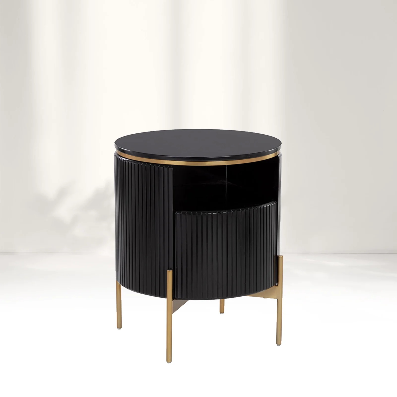  Vertical - striped Round Sideboard