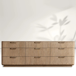 Wooden 9-Drawer Dresser