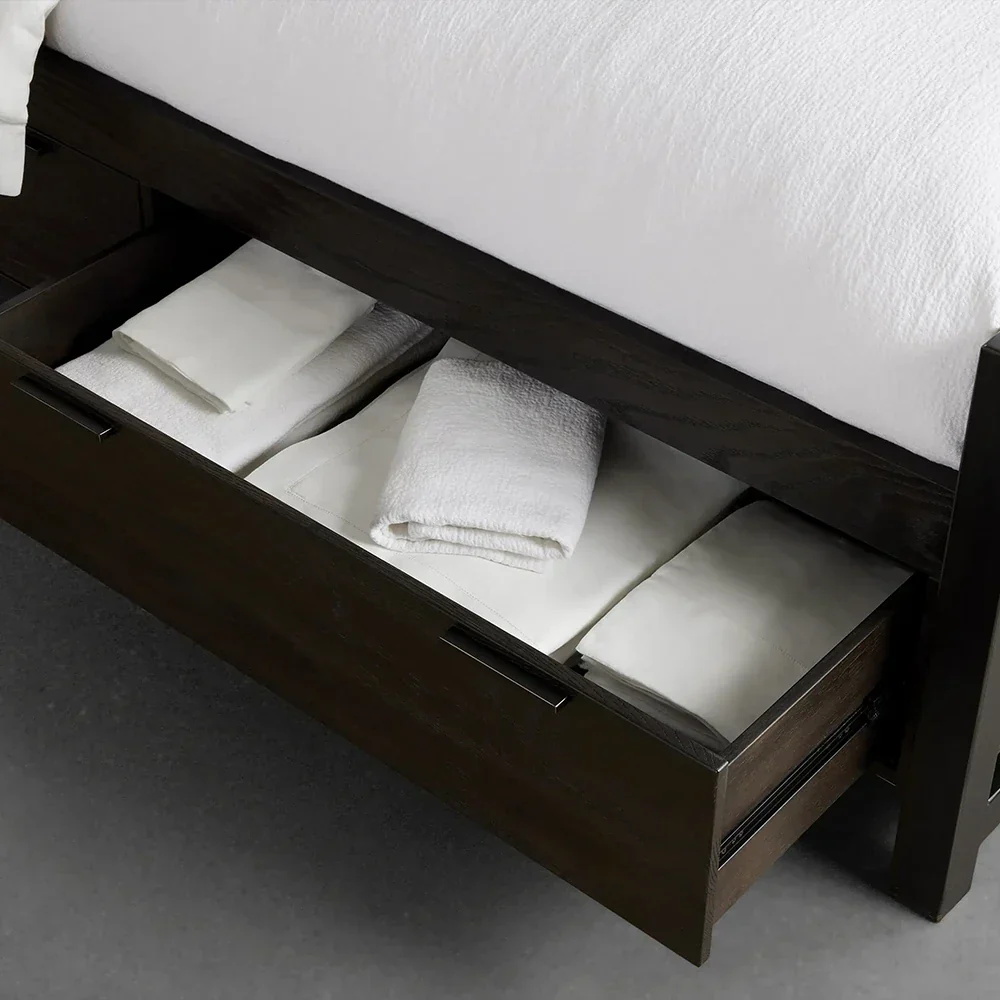Contemporary Urban and rustic Wood Bed