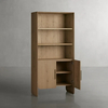 Contemporary Rustic Wood Bookcase