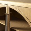 Low - profile Black Glass - front Cabinet