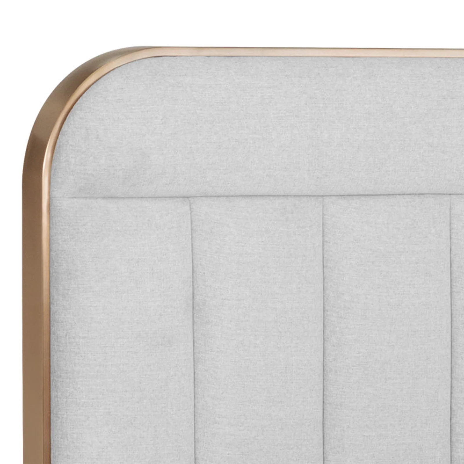Modern Light Grey Upholstered Bed