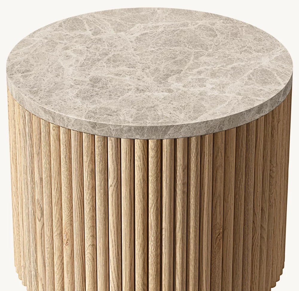 Stone Round Side Table