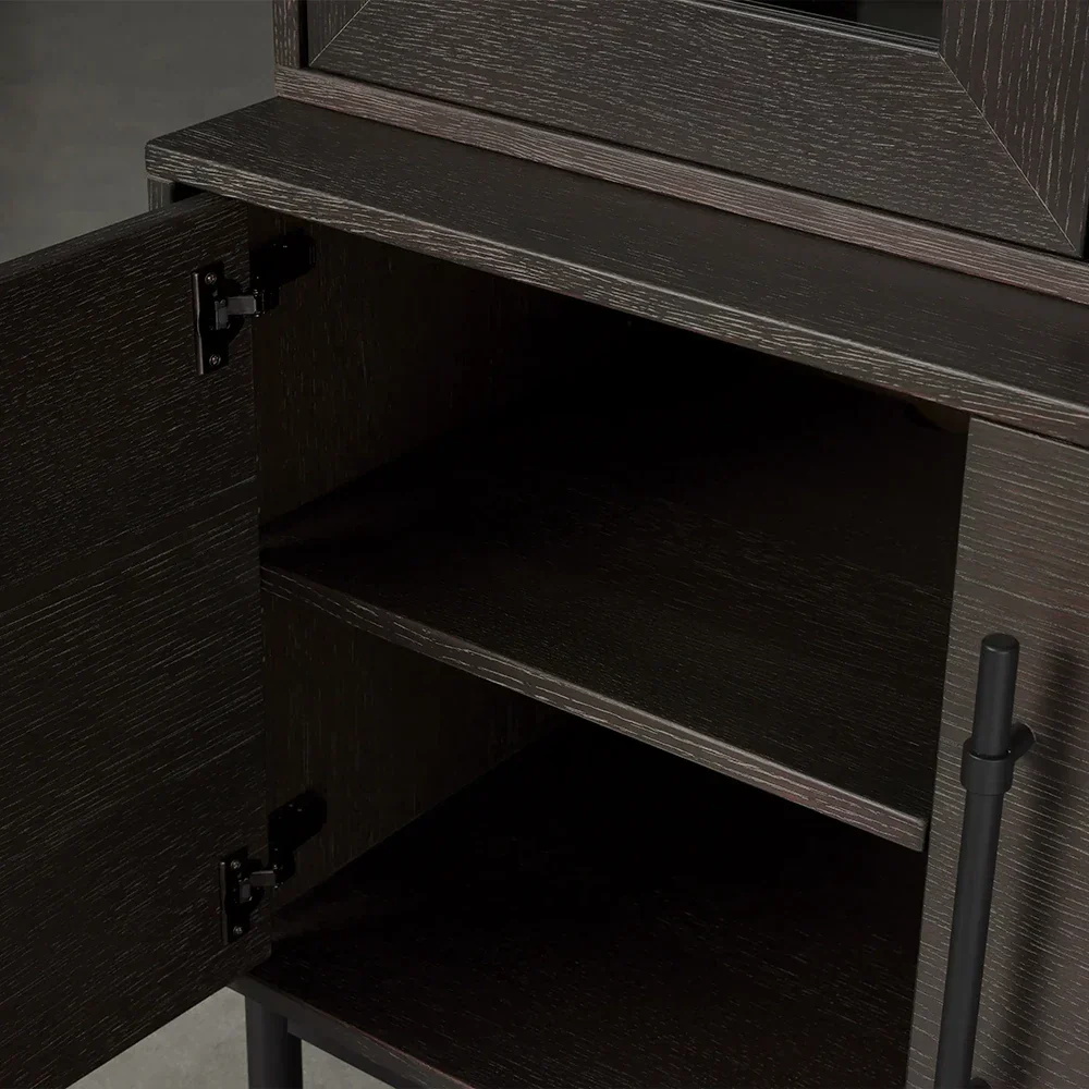 Elegant Silhouette Display Cabinet