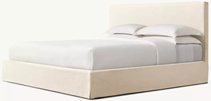  Slipcovered Fabric Panel Bed