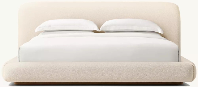 Fabric Extended Panel Bed