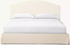 Slipcovered Camelback Panel Bed