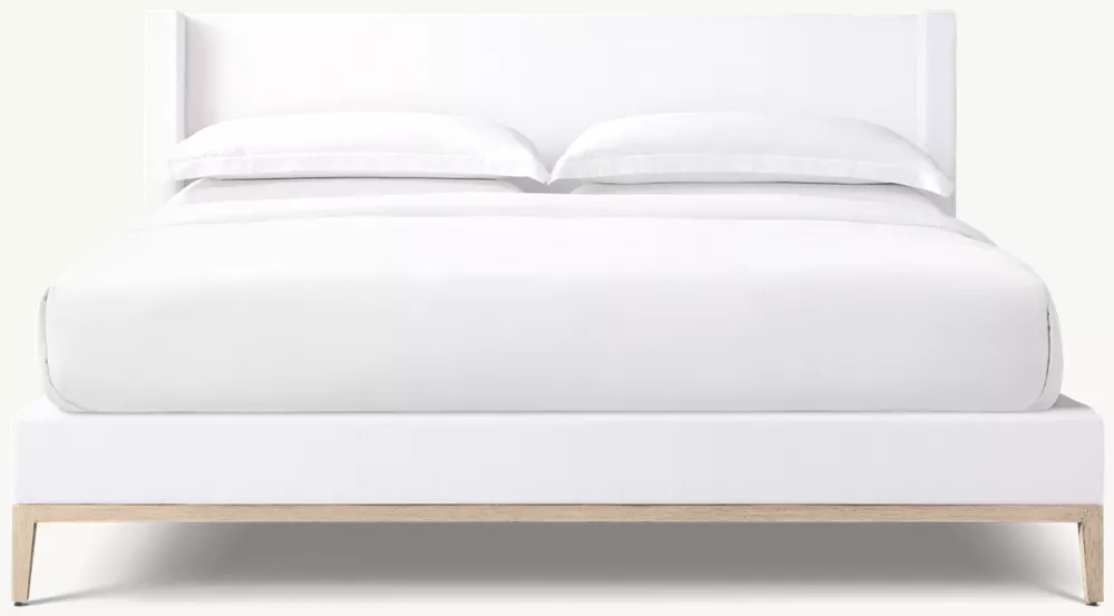  Fabric Shelter Platform Bed - Oak Base