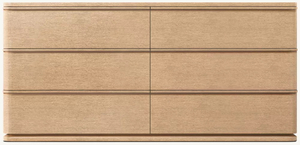 Simple six-drawer cabinet
