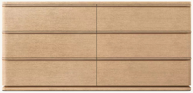 Simple six-drawer cabinet