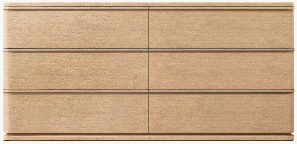 Simple six-drawer cabinet