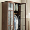 Black Walnut Wood Wardrobe