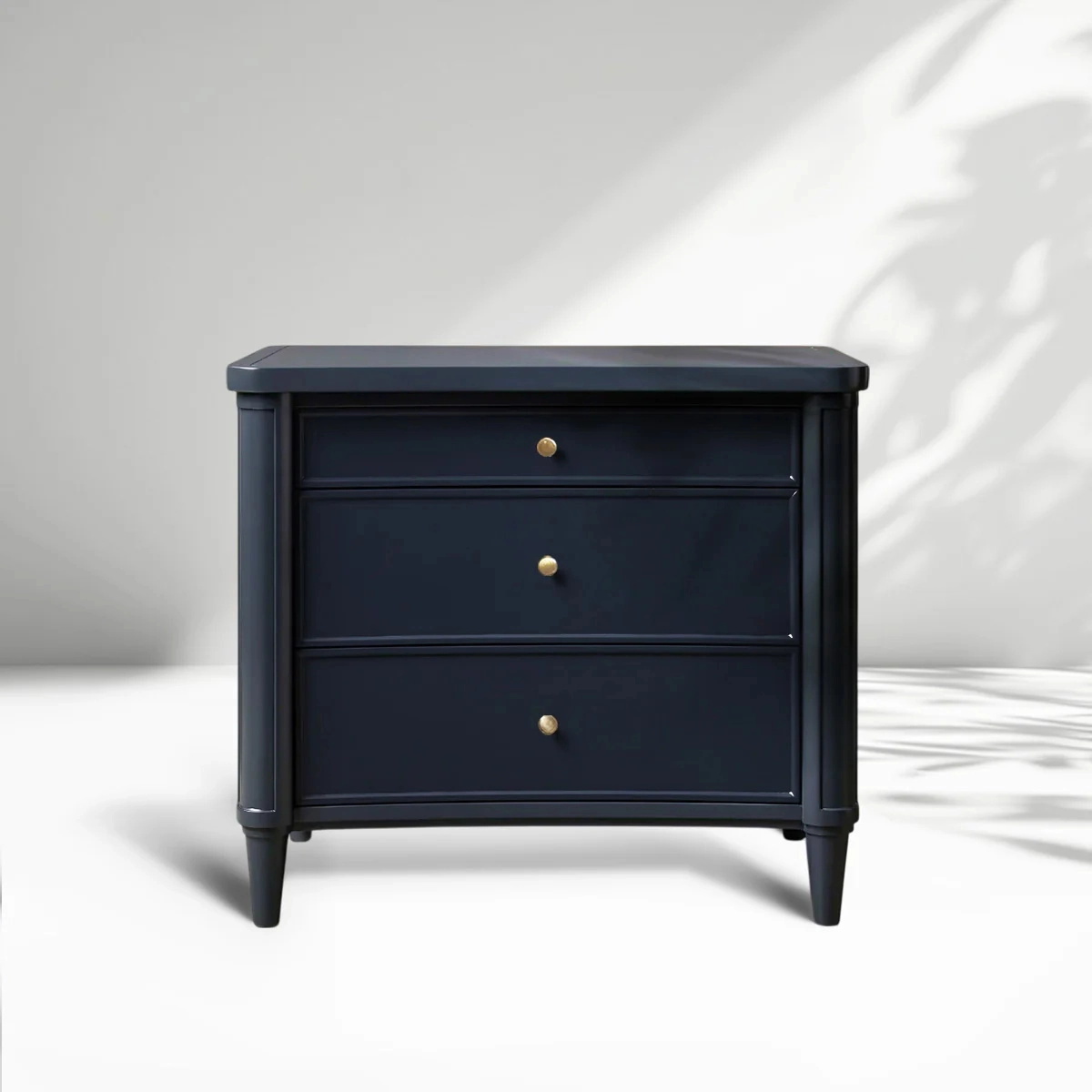 Blue bedside table