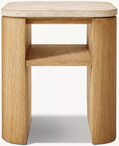 Solid Wood Square Side Table