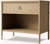 Single Drawer Open Shelf Bedside Table