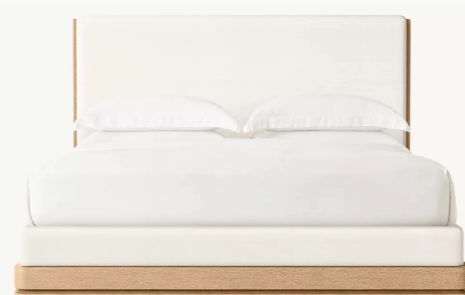 Wood Frame Fabric Panel Bed for Hotels