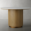 Oak Marble Dining Table