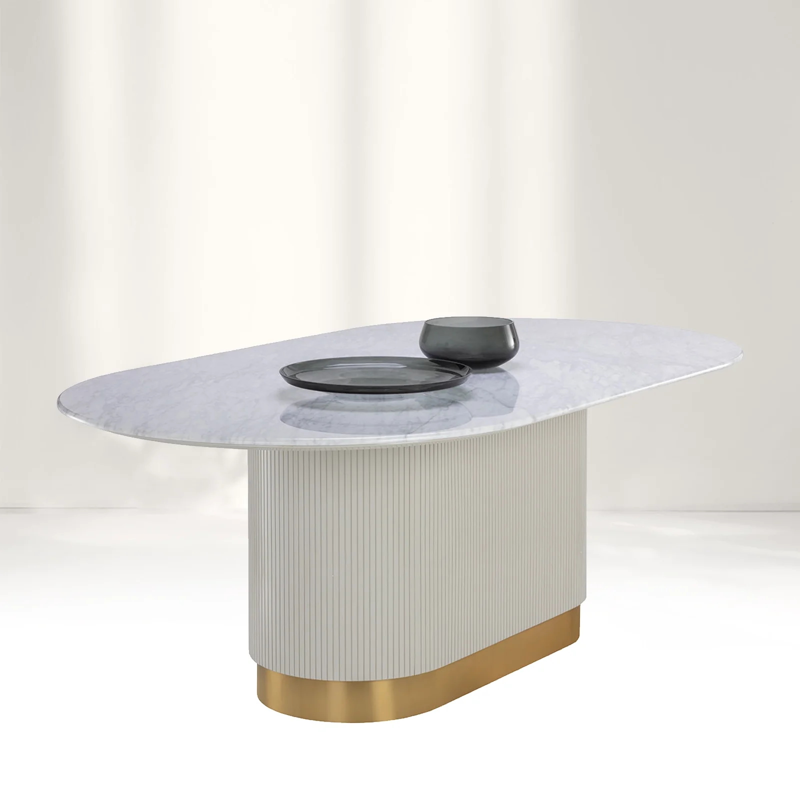 Finnley SleekMarble Oval Table