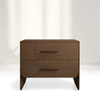  Double - Drawer Solid Wood Nightstand