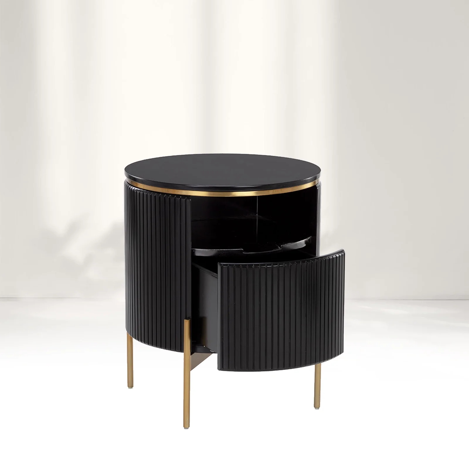  Vertical - striped Round Sideboard